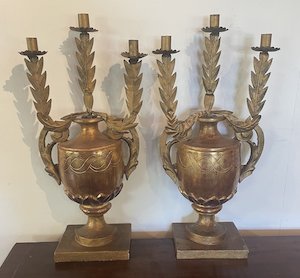 Italian Gilt Candle Sticks