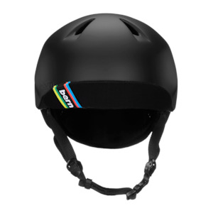 Bicycle and accessory: Bern Nino Matte Black w/ Flip Visor