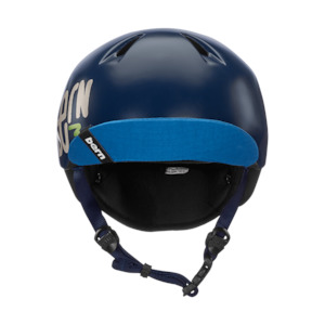 Bicycle and accessory: Bern Nino Satin Navy Blue Zig-Zag w/ Flip Visor