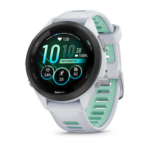 Bicycle and accessory: Garmin Forerunner 265 S Whitestone