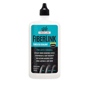 Bicycle and accessory: Finish Line Fiberlink Pro Latex Tubeless Tyre Sealant 240ml bottle