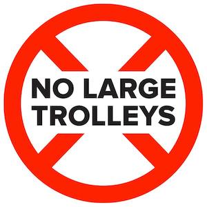 Large Trolley Stands are not made due to weight restrictions.