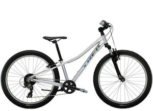 Bicycle and accessory: Trek Precaliber 24″ 8-speed Kids Bike – Quicksilver