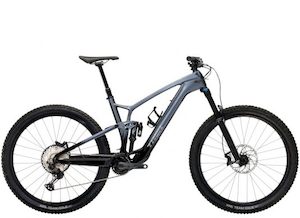 Bicycle and accessory: Trek Fuel EXe 9.7 2023 – Matte Galactic Grey to Black Fade