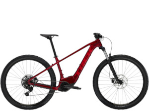 Bicycle and accessory: Trek Marlin+ 6 eMTB – Crimson