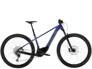 Bicycle and accessory: Trek Marlin+ 8 eMTB – Purple Flip to Black Fade