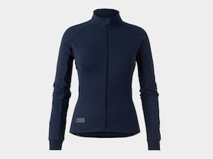 Bicycle and accessory: Bontrager Circuit Women’s Thermal Long-Sleeve Cycling Jersey – Deep Dark Blue