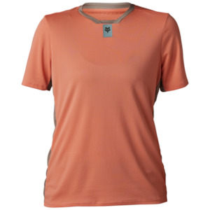 Fox Womens Defend Short Sleeve Jersey – Salmon