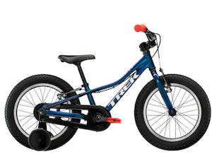 Bicycle and accessory: Trek Precaliber 16″ Kids Bike – Blue