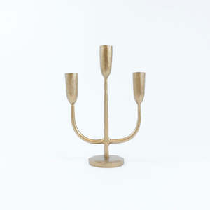 Gift: Dax 3 Candleholder | Gold