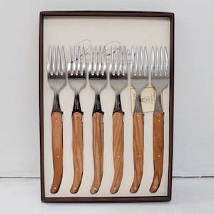 Gift: Laguiole Olivewood Forks (set of 6)