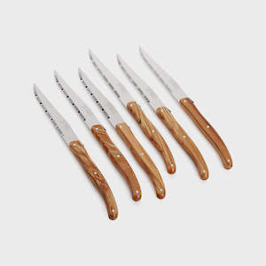 Gift: Laguiole Olivewood Steak Knives (set of 6)