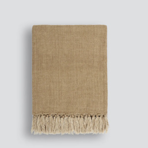 Millhouse Linen Throw | Cumin