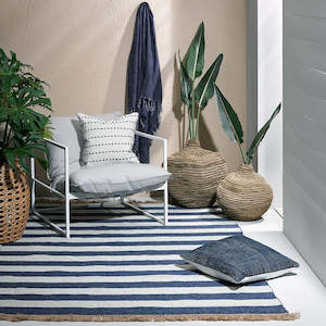 Outdoor Floor Rug | Summit Peak | Deep Blue