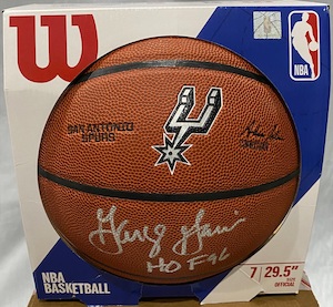 Signed George Gervin Basketball