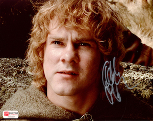 Signed Dominic Monaghan “The Lord of the Rings” Merry Photo