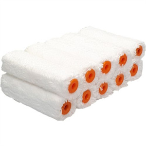 Brushes, Roller, Trays: 100mm 10mm Nap Almax Hi-Tec Microfibre Roller Sleeve - 10 Pk