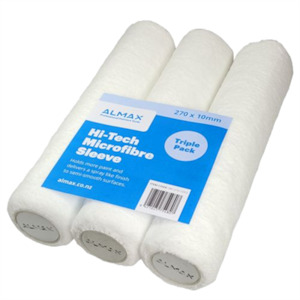 Products: 270mm 10mm Nap Almax Hi-Tec Microfibre Roller Sleeve - 3 Pk