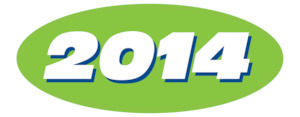 Year Sticker Green - 2014