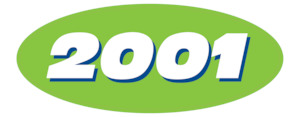 Year Sticker Green - 2001