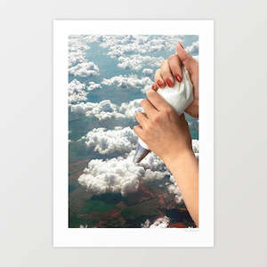 'Piping Clouds' Art Print by Vertigo Artography