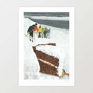 Artist: 'Glacier Calving Cake' Art Print by Vertigo Artography