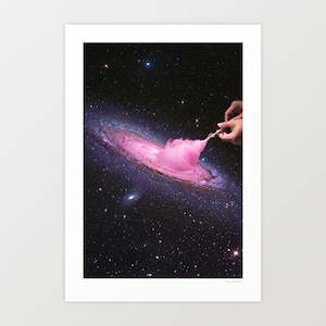 'Cosmic Cotton Candy' Art Print by Vertigo Artography