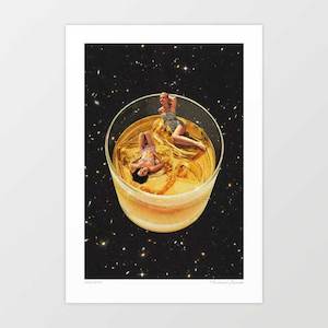 'Whisky besties - On the rocks' Art Print by Vertigo Artography