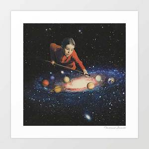 Artist: 'Space pool' Art Print by Vertigo Artography