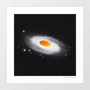 Artist: 'Cosmic egg' Art Print by Vertigo Artography