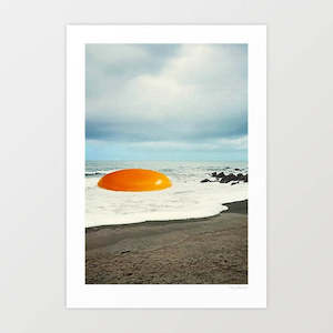 Artist: 'Beach egg' Art Print by Vertigo Artography