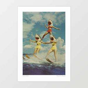 'On evil beach' Art Print by Vertigo Artography