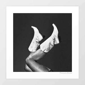 'These Boots - Noir' Art Print by Vertigo Artography