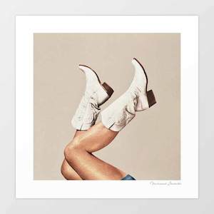 Artist: 'These Boots - Neutral' Art Print by Vertigo Artography