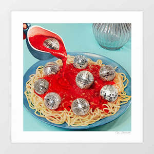 'Spaghetti Disco Balls' Art Print by Vertigo Artography