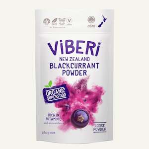 Organic Blackcurrant Powder 180g (Loose Powder)