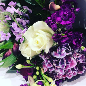 Florist Choice of Flowers - Purple and White