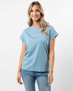 Womenswear: Cuff Sleeve T-Shirt Ocean S+G