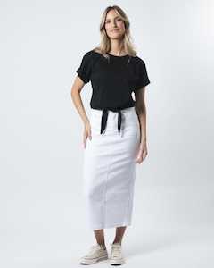 Womenswear: TIE TOP BLACK