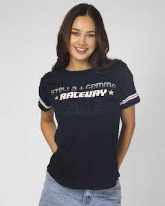 Ace T-shirt Raceway Navy