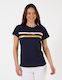 T Shirt Navy Icon Stripe