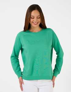 Womenswear: Classic Sweater Logo Mint