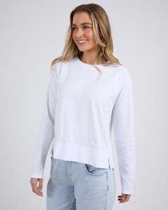 Womenswear: ENDLESS LONG SLEEVE TEE WHITE.