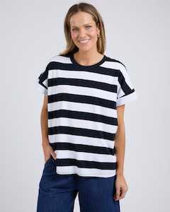 Mckinley Tee Navy And White Stripe