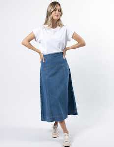 Dixie Skirt Light Wash