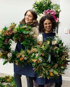 Flower: Mixed Foliage Wreaths on a Frame - Saturday 21st December 10am