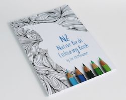 NZ NATIVE BIRDS COLOURING BOOK BY JOE MCMENAMIN