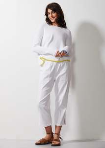 Chunky Essential Jumper - White