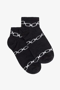 Corporate Head Office Management: Black chain socks