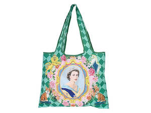 Queen foldable shopping bag